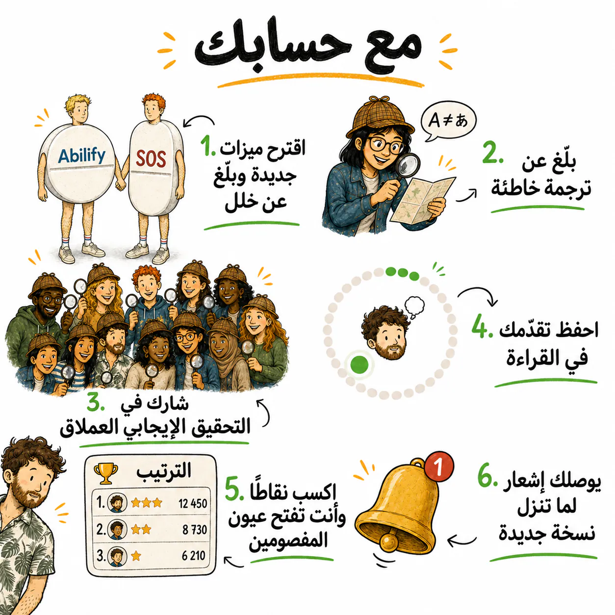 لمحة عن اللي تفتحه لما تنشئ حساب.