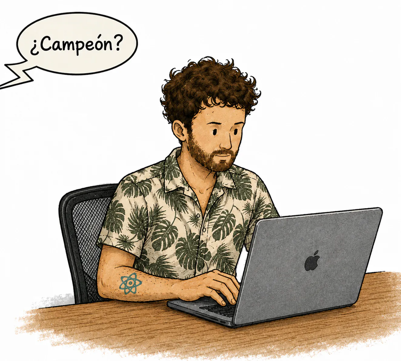 Ilustración de una experiencia interior más clara que una ensalada de palabras.