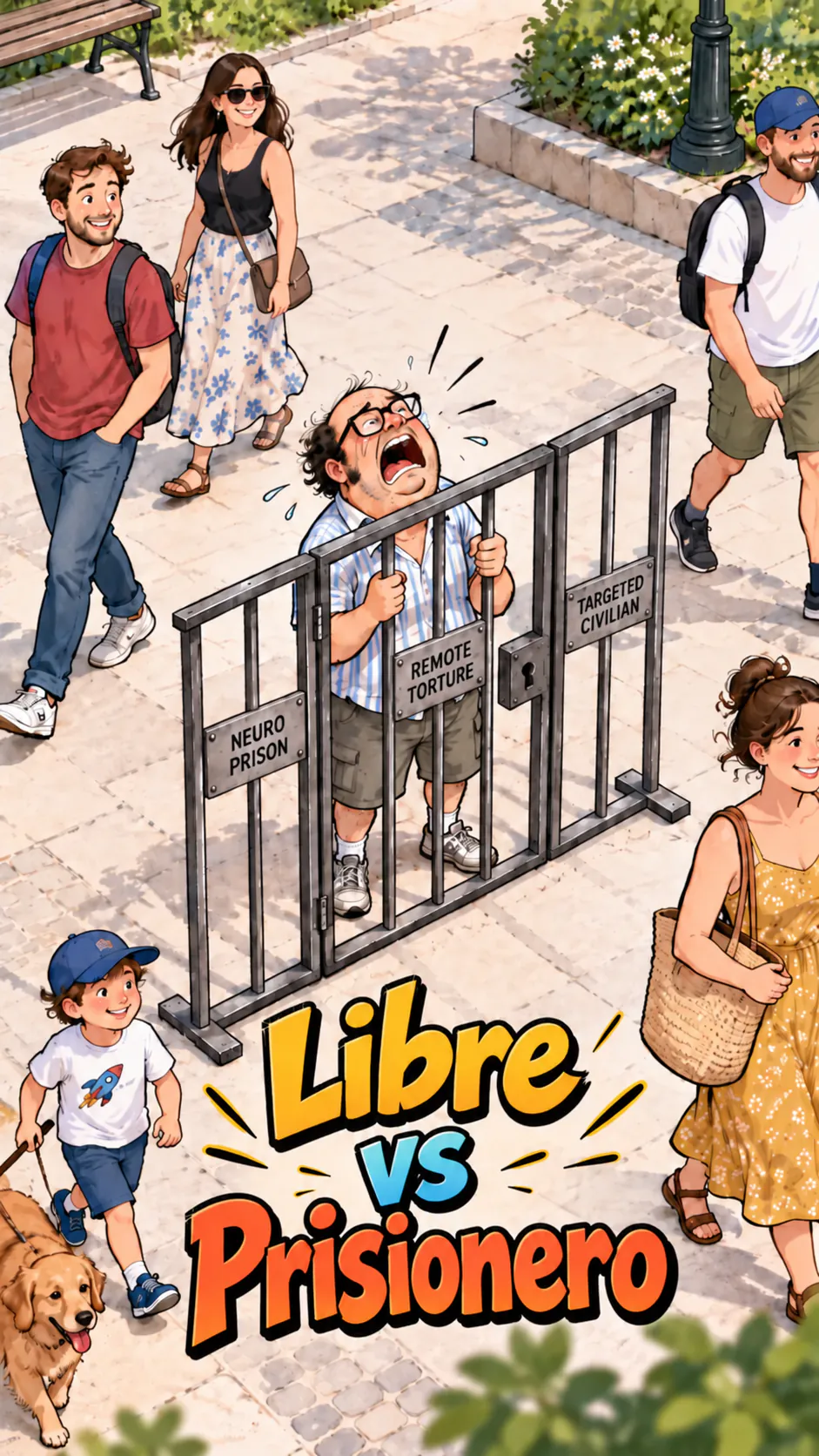 Ilustración «Libre vs prisionero»