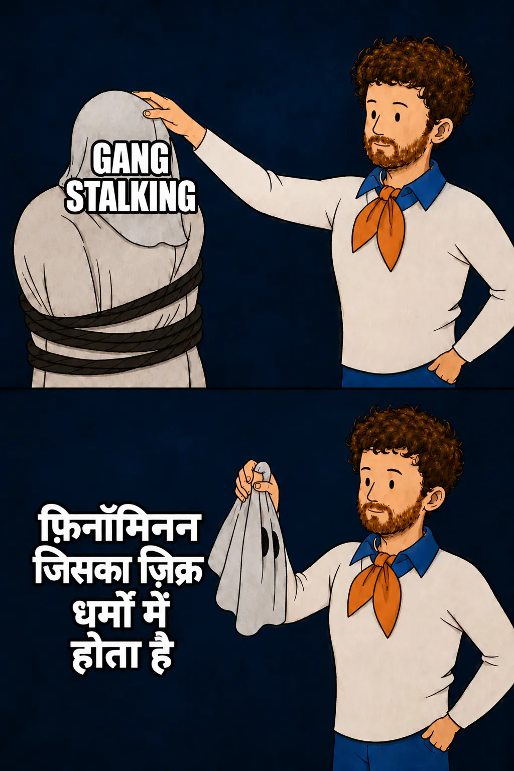 Scooby-Doo और उसकी टीम इस फ़िनॉमिनन का मुखौटा उतारते हुए