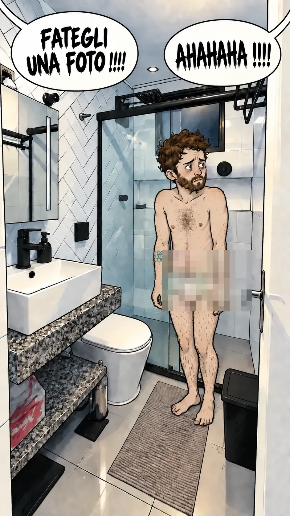 Illustrazione attorno al gioco di parole « trauma.zizip »