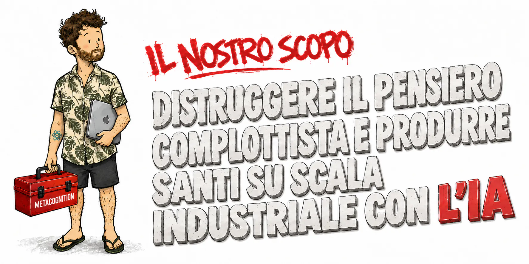 Il nostro obiettivo: distruggere il complottismo e produrre santi in modo industriale grazie all'IA