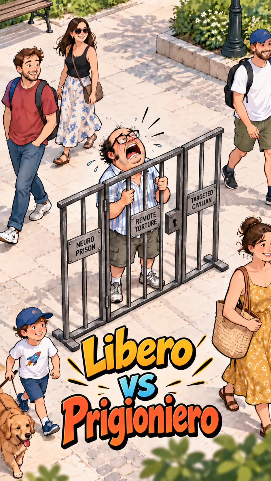 Illustrazione « Libero vs prigioniero »