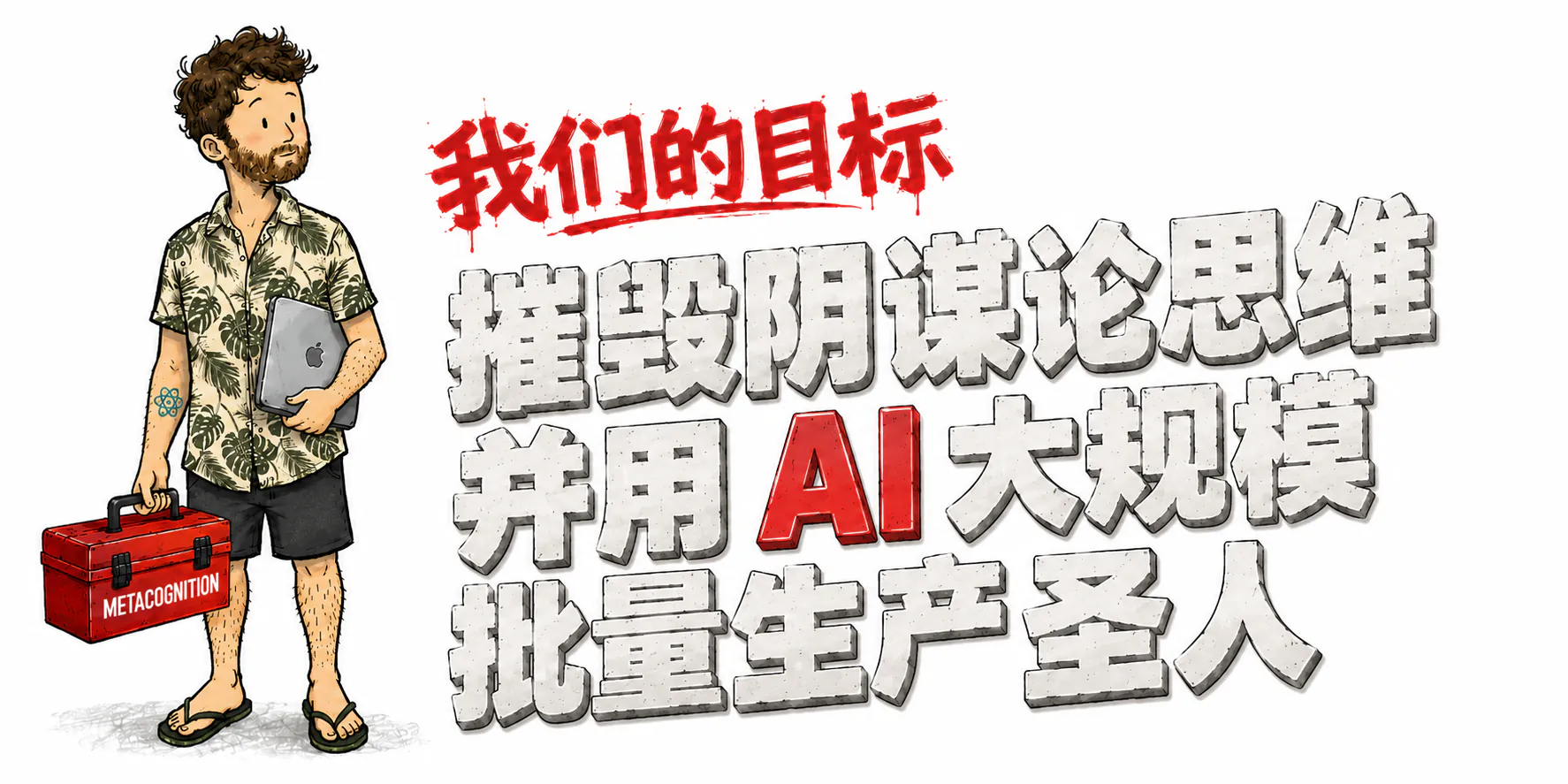 我们的目标：靠 AI 工业化地摧毁阴谋论，然后批量生产圣人