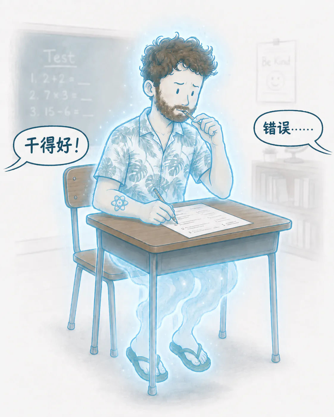 老师出了一道题，但不直接给答案